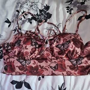 Brand New BOHO Butterfly Bikini Top Size Large